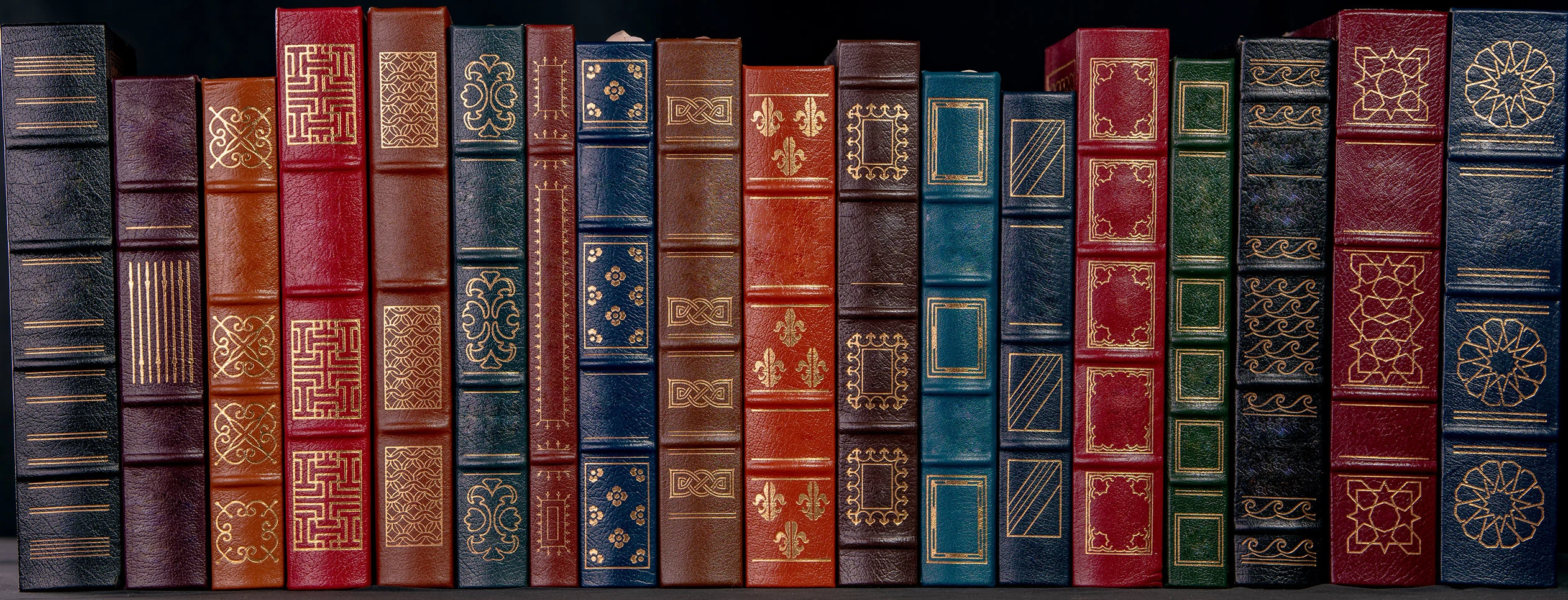 A banner of old and collectable books from The Heritage Shelf